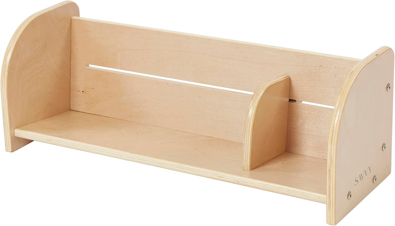 Booknest Adjustable Desktop Bookshelf, Book Display, Natural