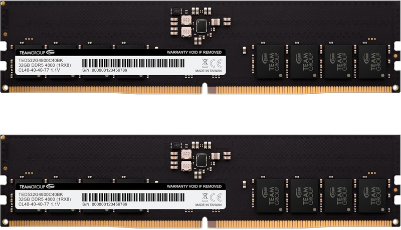 Elite DDR5 64GB Kit (2X32Gb) 4800Mhz (PC5-38400) CL40 Non