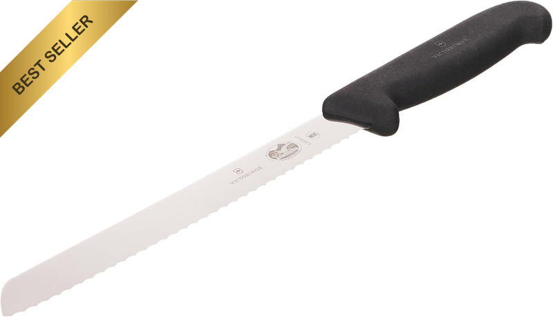 Fibrox Wavy Edge Bread Knife, Black, 5.2533.21