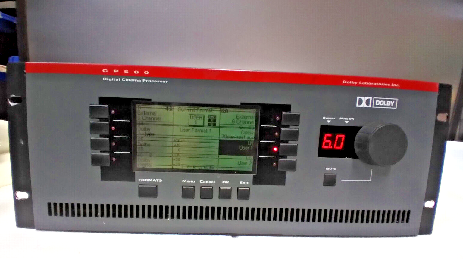 Dolby CP500 Digital Cinema Sound Processor, Analog, LCD