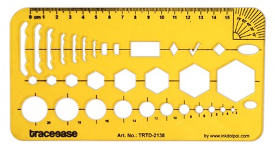 Traceease Geometric Combination Template,Drafting Tools Geometry-Pxn