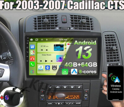 For 2003-2007 Cadillac CTS Android 13 Carplay Car Stereo Radio GPS Navi 4G+64G