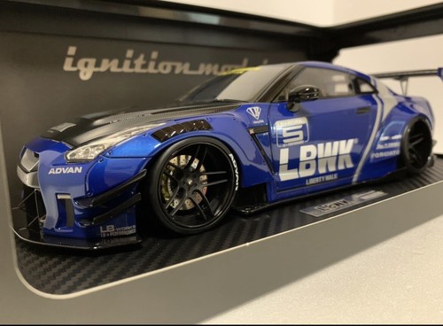 ignition model 1/18 LB-WORKS ハコスカ GT-R Ignition Model 1:18 LB-WORKS Nissan GT-R R35 type 2 Blue