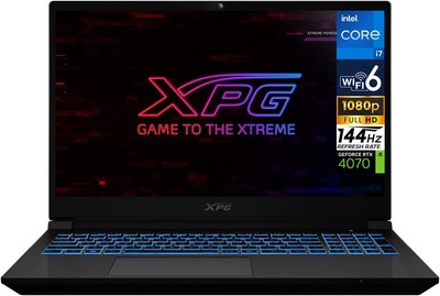 XPG XENIA 15G 15.6'' FHD Laptop Intel i7-14700HX 2.1GHz RTX4070 32GB 1TB SSD W10P