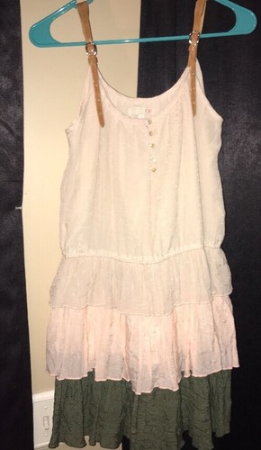 Super Cute Girls Sz L GB Triple Tiered Adjustable Sleeveless Dress