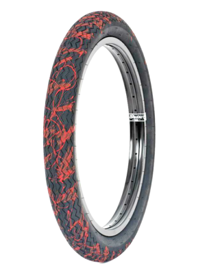 1 x SUBROSA SAWTOOTH BMX TIRE 20 x 2.35 HARO SHADOW BLACK RED