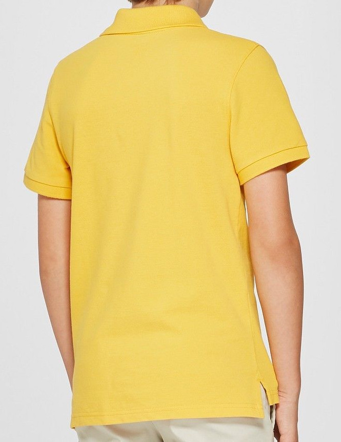 Cat & Jack School Uniform Boys Short Sleeve Polo Yellow XS 4/5