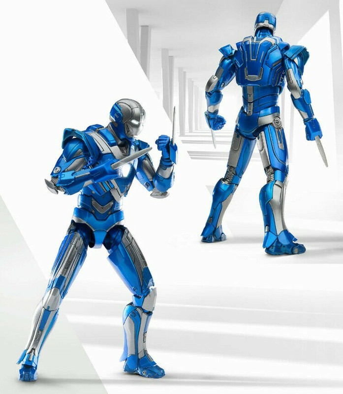 Man Mark 30 Figure Set  Led Light  Blue Display Toy
