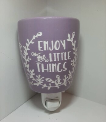 RETIRED Scentsy Mini  ''Enjoy the Little Things'' Wax Warmer  NIB
