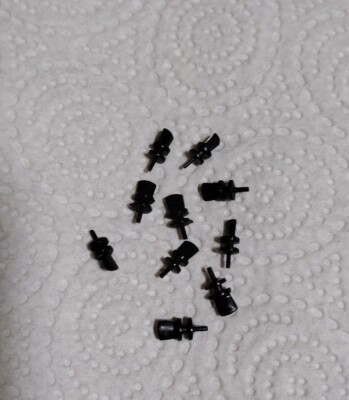 Original Aurora Afx 10pc Black Double Sided Guide Pins..NOS New!