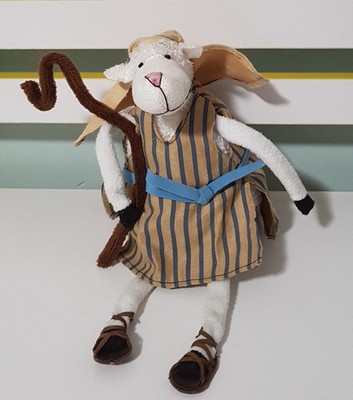 DAYSPRING NATIVITY SHEPHERD LAMB SHEEP SOFT TOY PLUSH TOY 23CM TALL!