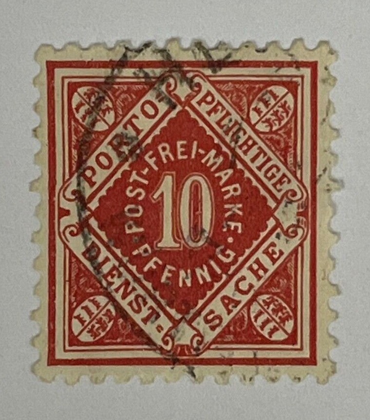 Germany / Deutsche Rep Revenue 10 pf Stamp - Porto