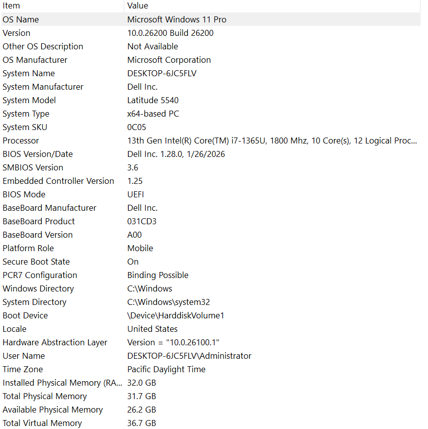 Dell Latitude 5540 i7-1365U 32GB 512GB SSD 15.6" FHD Touch Win 11 Pro - Thumbnail 16