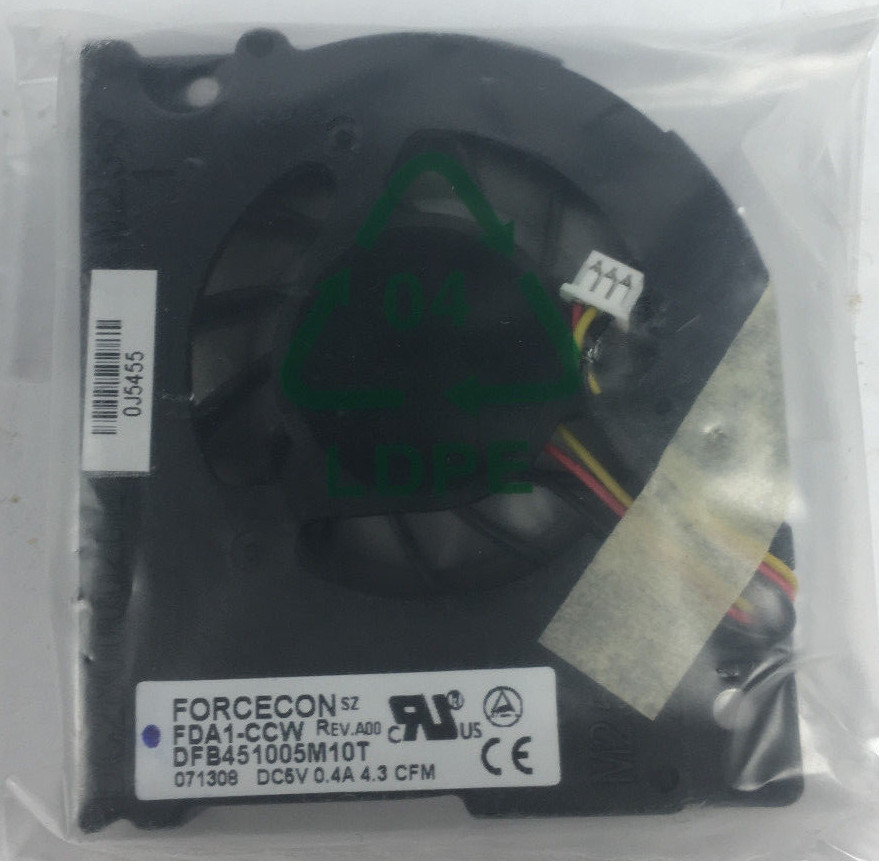 Dell Inspiron E1705 CPU Cooling Heatsink w Forcecon CPU Cooling Fan DC28000020L