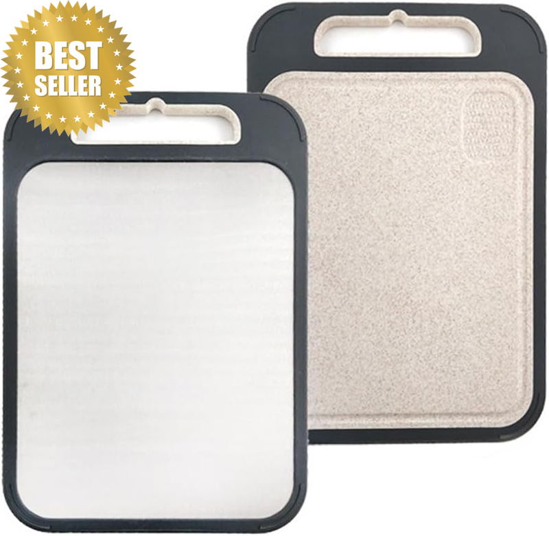 304 Stainless Steel Double-Sided Cutting Board – Durable, Hygienic, Kitchen Boar