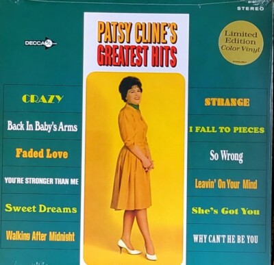PATSY CLINE GREATEST HITS - PINK COLORED  VINYL LP  '' NEW, SEALED ''