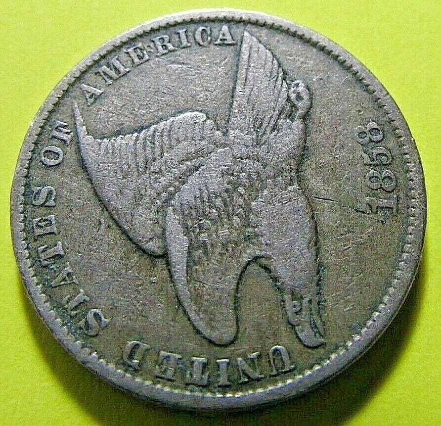 Nicer...1858 Flying Eagle Cent (SL)...VF  Or So Details Old Eagle