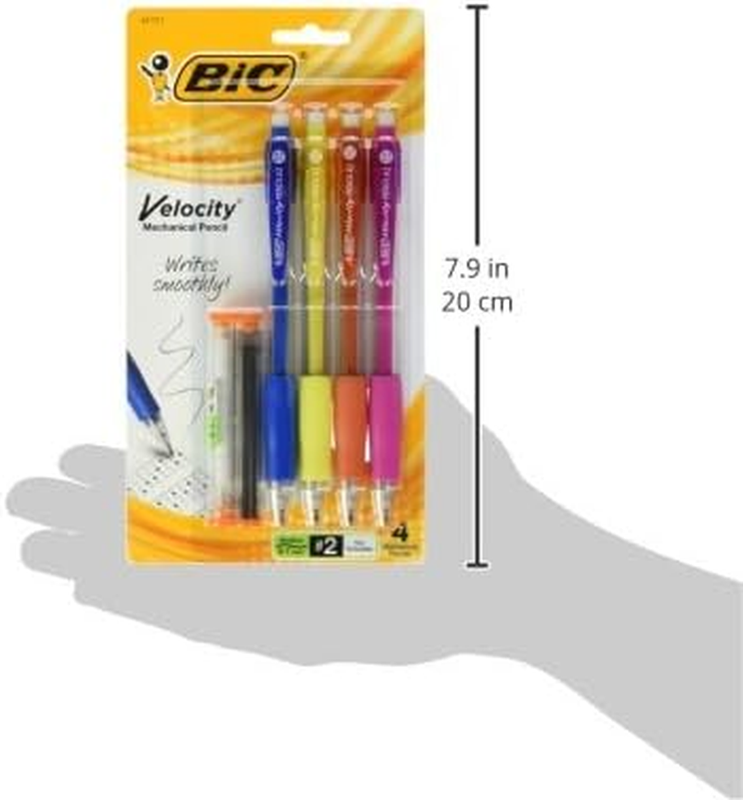 BIC Velocity Original Mechanical Pencils, Medium Point (0.7 Mm), Assorted Colore