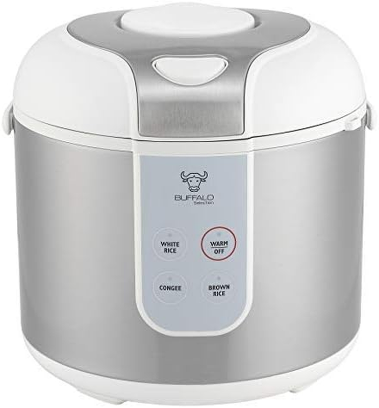 Classic Rice Cooker with Clad Stainless Steel Inner Pot (5 cups) - Small Electri
