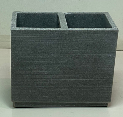Lifestyle Home Toothbrush Holder ~ jewelry ~Q-Tips~Combs in Gray