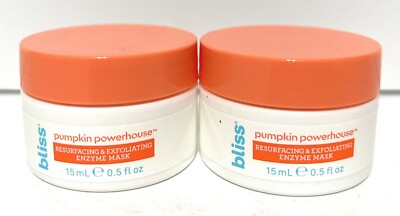 Set Of 2 - Bliss Pumpkin Powerhouse Resurfacing & Exfoliating Enzyme Mask 0.5 oz