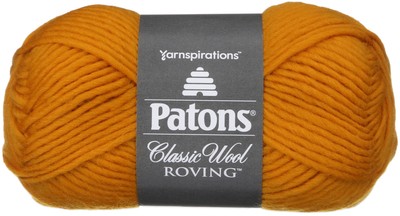 Spinrite 241077-77615 Classic Wool Roving Yarn-Yellow