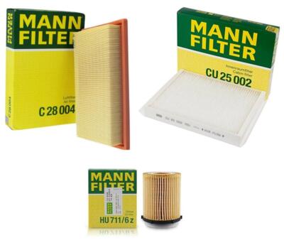 Mann Oil Air Paper Cabin Filter Kit for Mercedes W205 W213 X253 C253 C300 E300