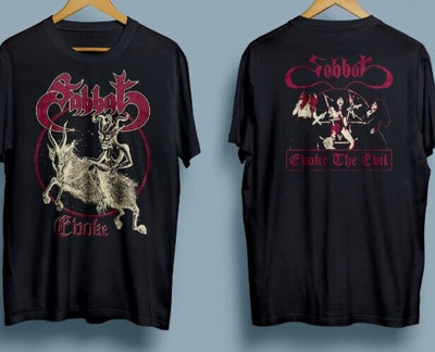 Sabbat Japanese Black T-Shirt Cotton Unisex Double Sizes