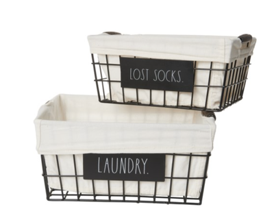 Rae dunn laundry basket outlet