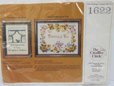 Thinking Of You 8x10 Creative Circle Counted Cross Stitch Kit 1622 New