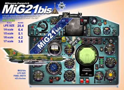 MiG21 COCKPIT instrument panel CDkit