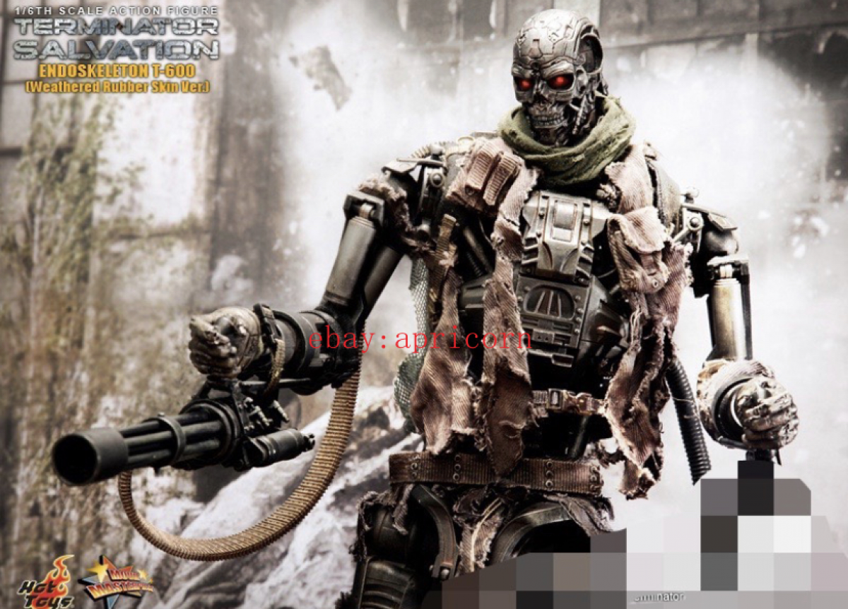 Hottoys 1/6 Terminator T600 Action Figure Toy Model