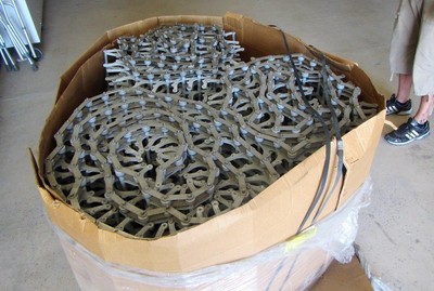 Conveyor Belt Link System Polypropelene Stainless 3 Wheel Belt System (29