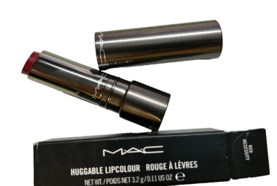Mac Huggable Lipcolour #RED NECESSITY Lipstick - 3.2g/0.11Oz - NIB