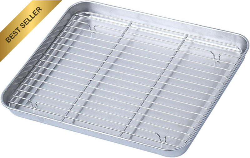 Stainless Steel Baking Sheet, Baking Rack Baking Tray Multifunctional Cookie She