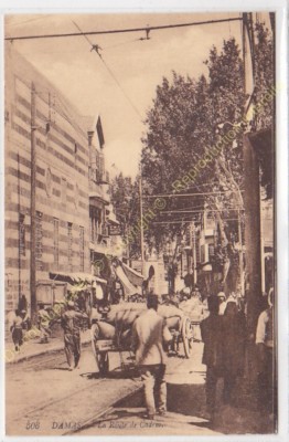 CPA SYRIE DAMAS la route de Cadem Edit levy