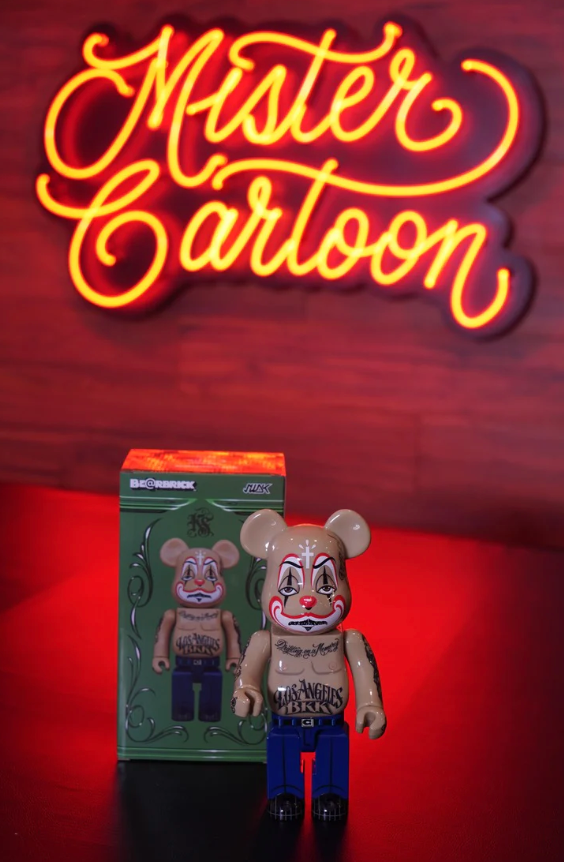 BE@RBRICK - MR CARTOON BE@RBRICK 100% 400% FIGURE 人形 Bearbrick 400% X MISTER CARTOON X KONG Medicom Toy Be@rbrick