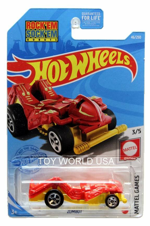2021 Hot Wheels #46 Mattel Games ZOMBOT Rock'EM Sock'EM