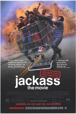 JACKASS THE MOVIE Poster 27x40/" Theater Size Knoxville Licensed-New-USA