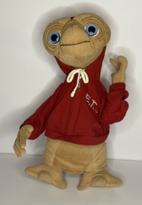 Vintage Universal Studios Extra Terrestrial E.T. W/ Red Hoodie - 10'' Plush