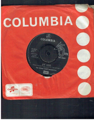 THE SIMON PARK ORCHESTRA EYE LEVEL 1973 VAN DER VALK TV THEME VINYL SINGLE