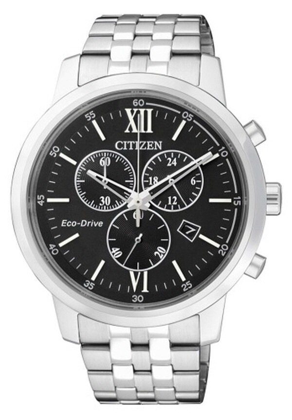 Pre-owned Citizen At2300-51e  Eco-drive Chronograph Sapphire Japan Dual Tone 100m Gent's Wa