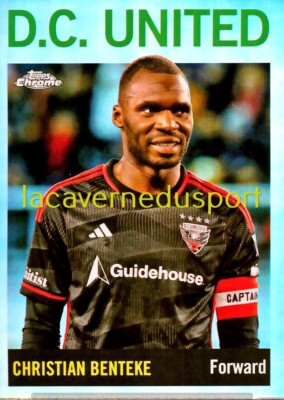 64T-13 CHRISTIAN BENTEKE - BELGIQUE # D.C. UNITED TOPPS CHROME MLS 2024