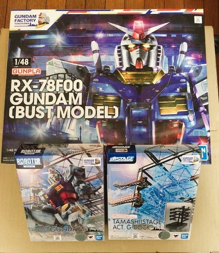 ロボット GUNDAM FACTORY YOKOHAMA RX-78F00 1/48 Bandai GUNDAM FACTORY Yokohama Limited 1/48 RX-78 F00 GUNDAM