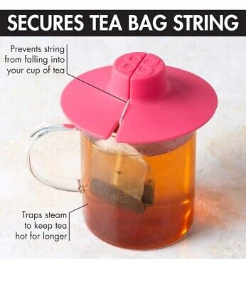  Tea Bag Holder Silicone Mug Lid Kitchen Gift 