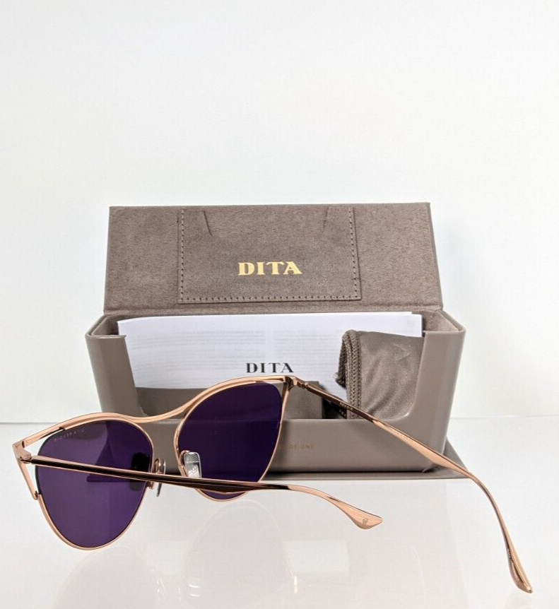 Pre-owned Dita Authentic  Sunglasses Revoir Dts 509-59-02 Rose Gold Frame In Brown