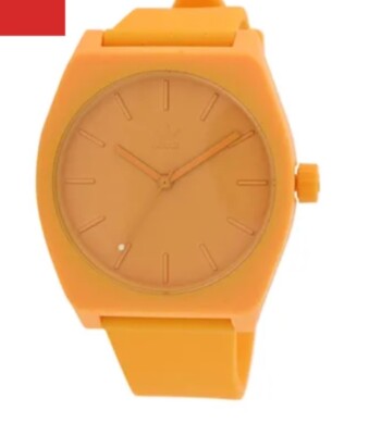 ADIDAS WATCH, orange with silicone strap