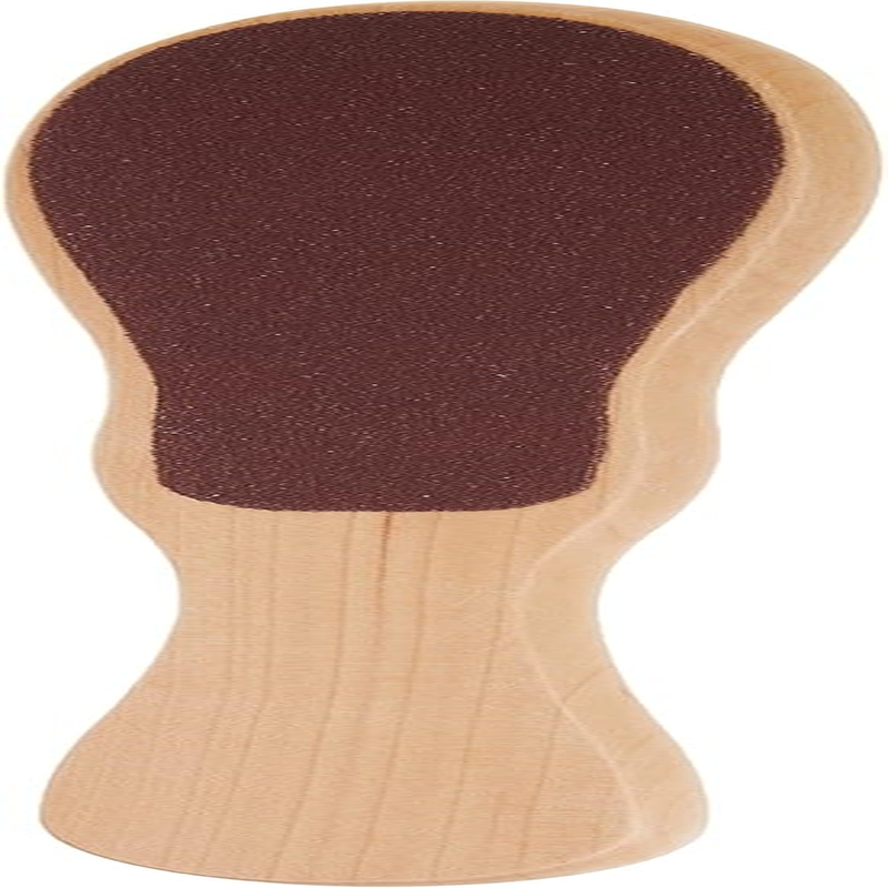 Two-Sided Foot File with Oak Wood Handle, Full Size Single