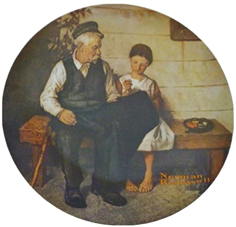 Norman Rockwell plates