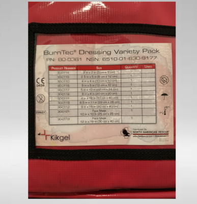 NAR BurnTec Burn Dressing Kit (80-0361)